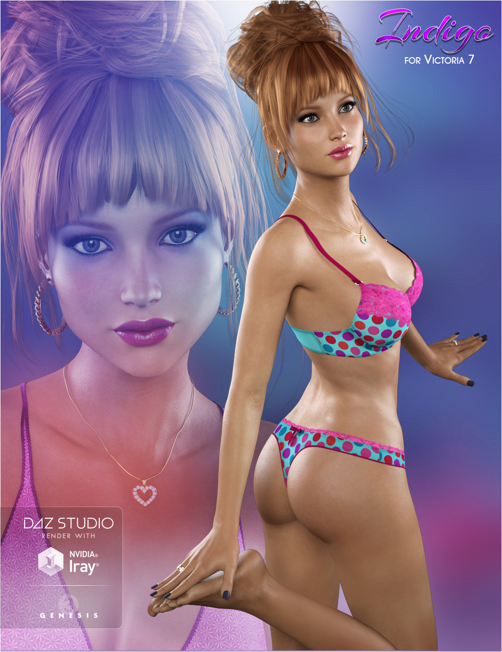 FWSA Indigo HD for Victoria 7 by: Fred Winkler ArtSabby, 3D Models by Daz 3D