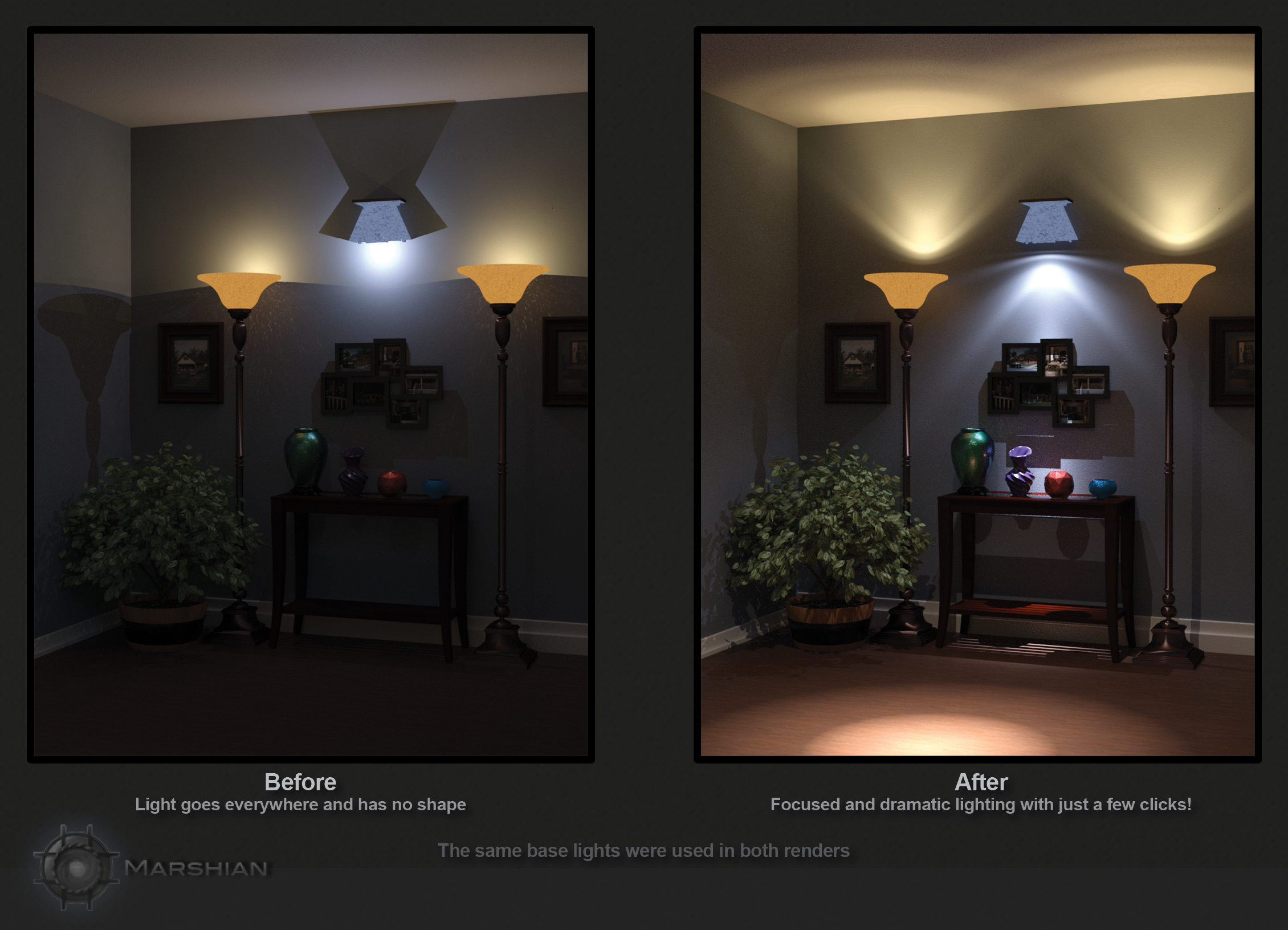 Architectural Lighting Rig for Iray Daz 3D