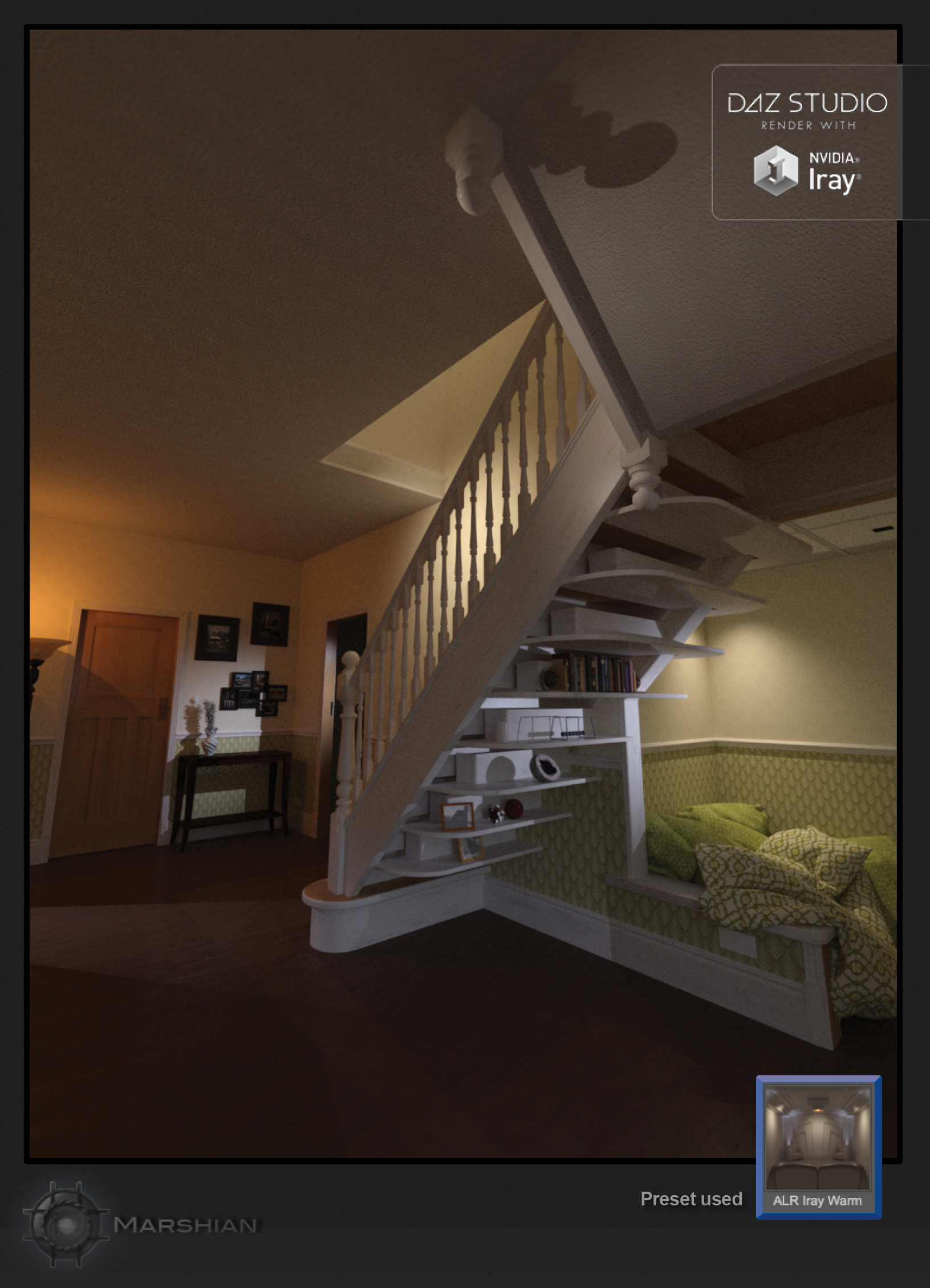 Architectural Lighting Rig for Iray Daz 3D