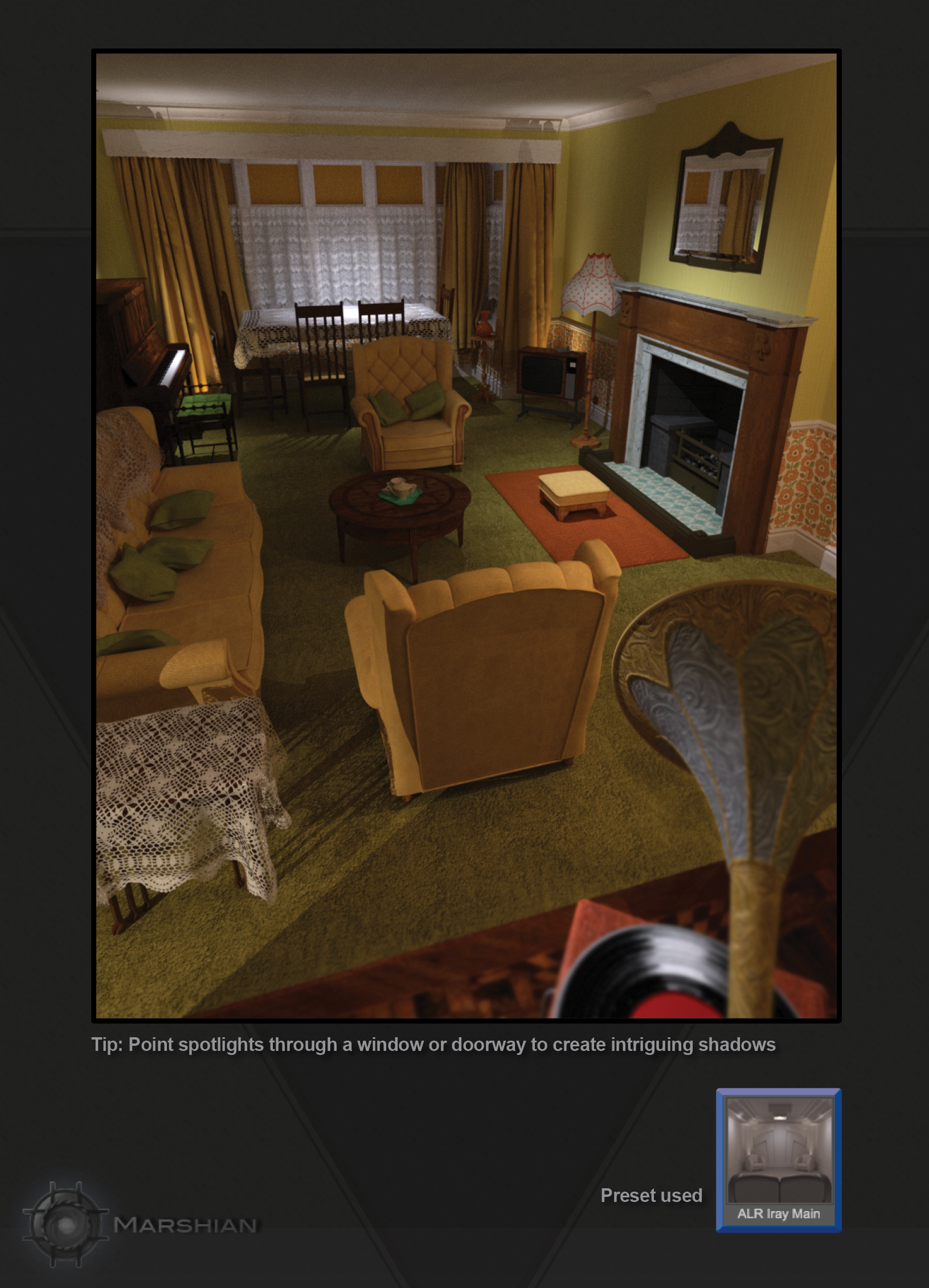 Architectural Lighting Rig for Iray Daz 3D