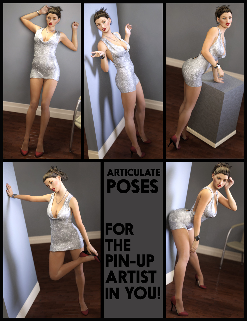 i13 Alluring Charm Mega Organized Pose Collection by: ironman13, 3D Models by Daz 3D
