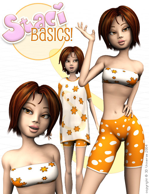 Staci Basics! by: 3D Universe, 3D Models by Daz 3D