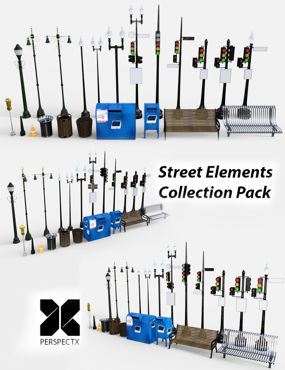 Street Elements by: PerspectX, 3D Models by Daz 3D