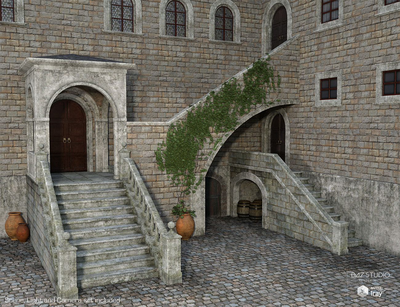 DM's Courtyard by: Daniemarforno, 3D Models by Daz 3D