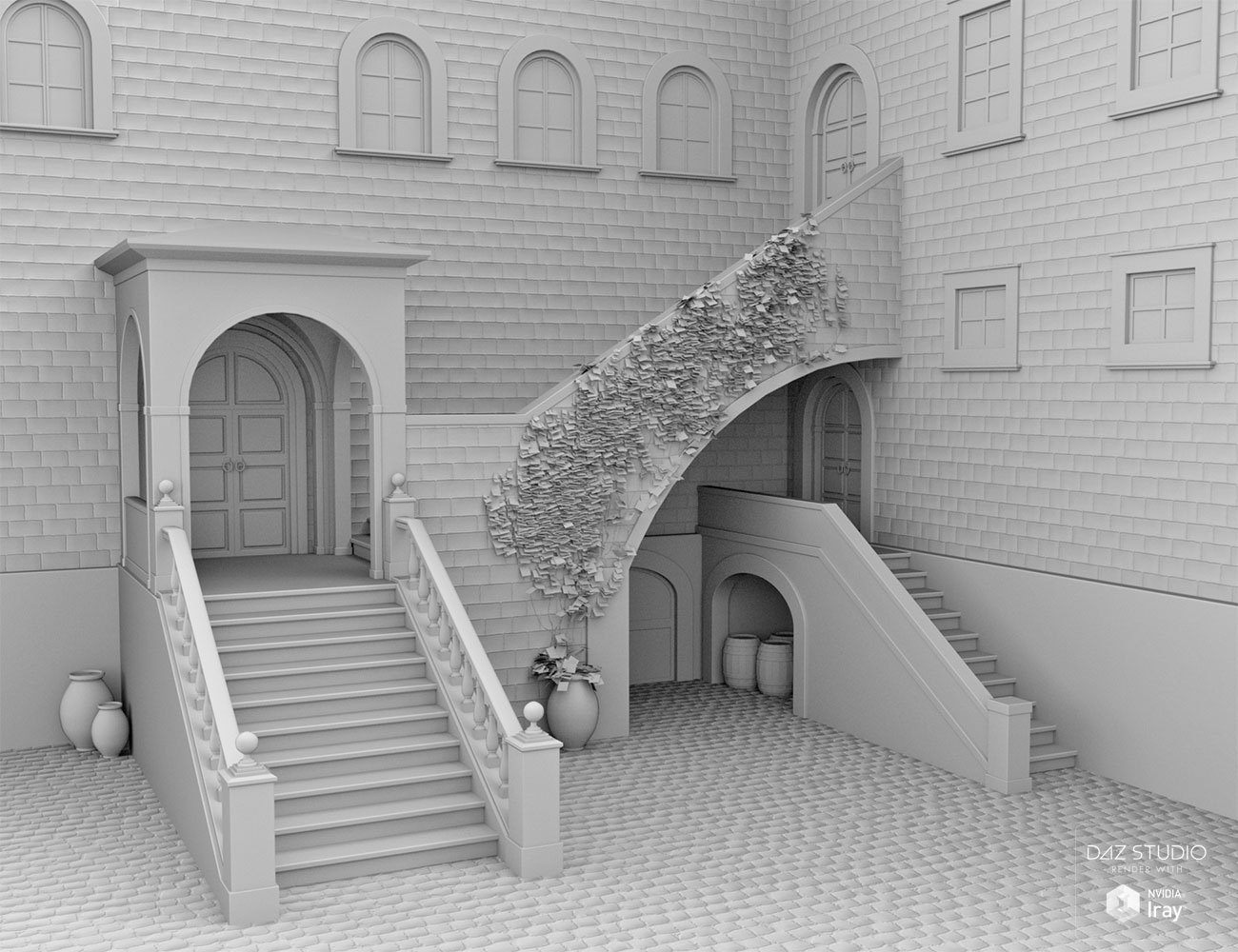 DM's Courtyard by: Daniemarforno, 3D Models by Daz 3D
