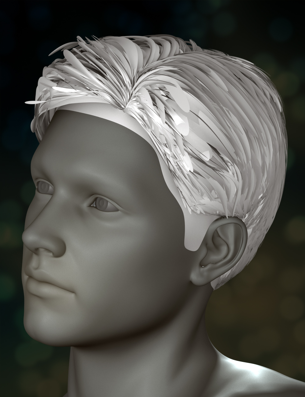 Brian Hair for Genesis 2 Male(s) by: SloshWerks, 3D Models by Daz 3D