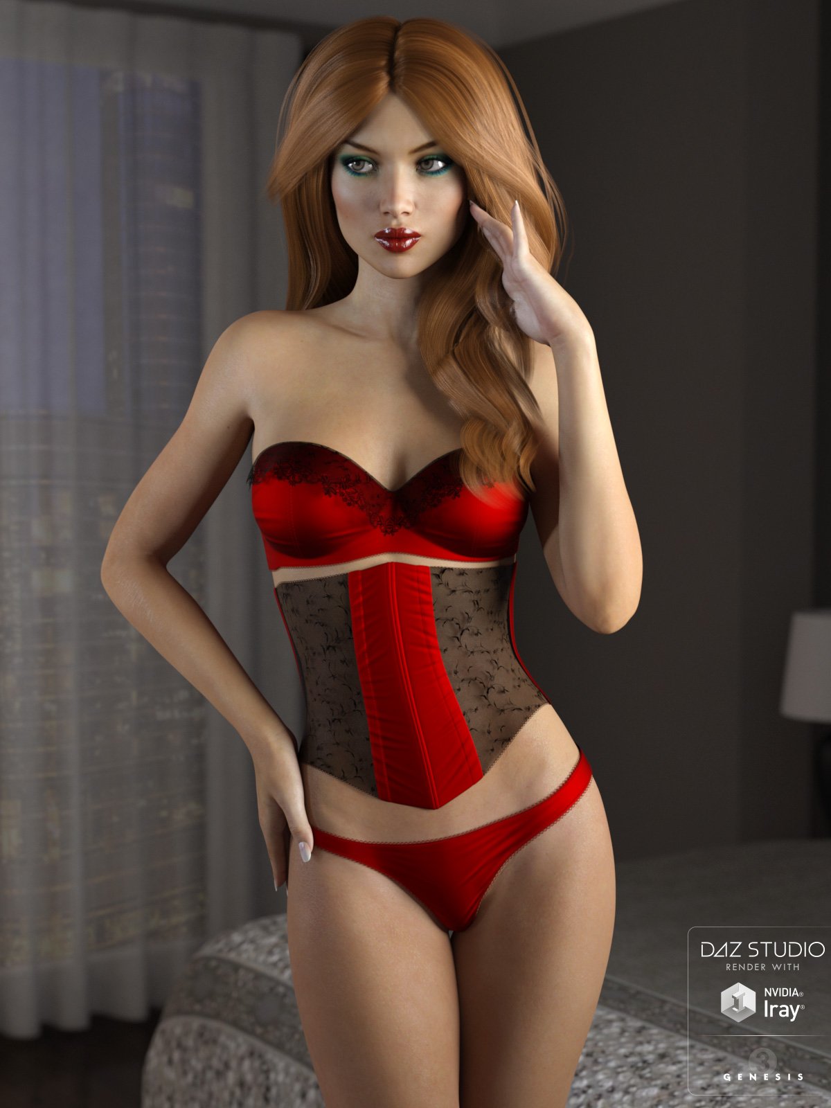 Luscious Lingerie for Genesis 3 Female(s) by: Lilflame, 3D Models by Daz 3D