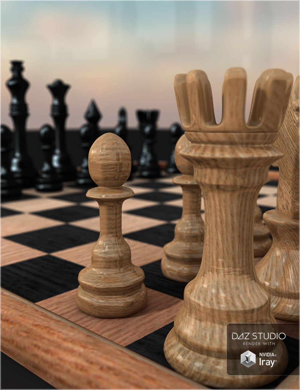 RW Classic Chess by: Renderwelten, 3D Models by Daz 3D