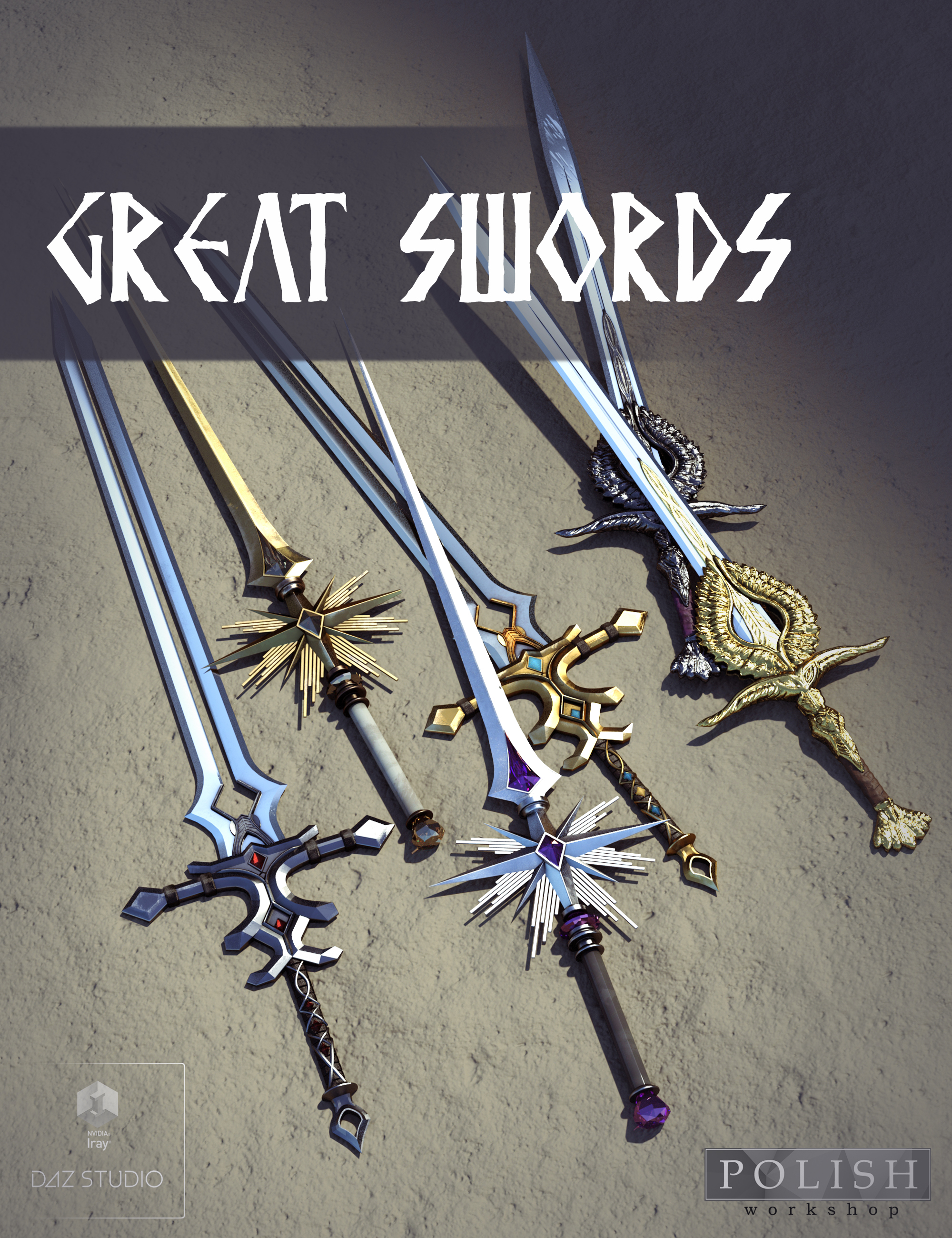 Great Swords by: Polish, 3D Models by Daz 3D
