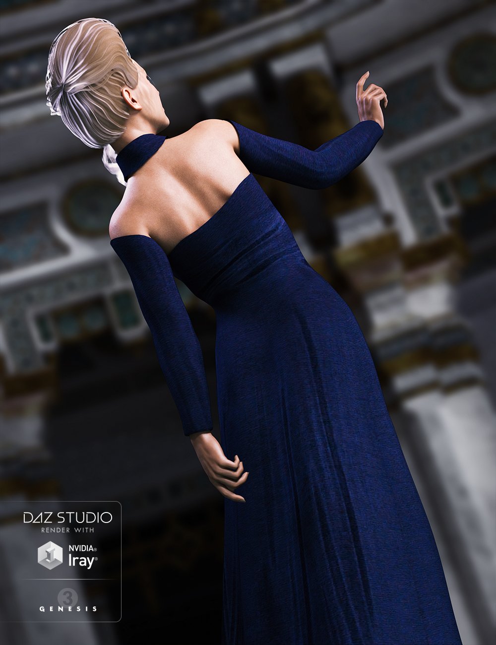 Morphing Fantasy Dress for Genesis 3 Female(s) by: JGreenleesPoisenedLilyRavenhair, 3D Models by Daz 3D