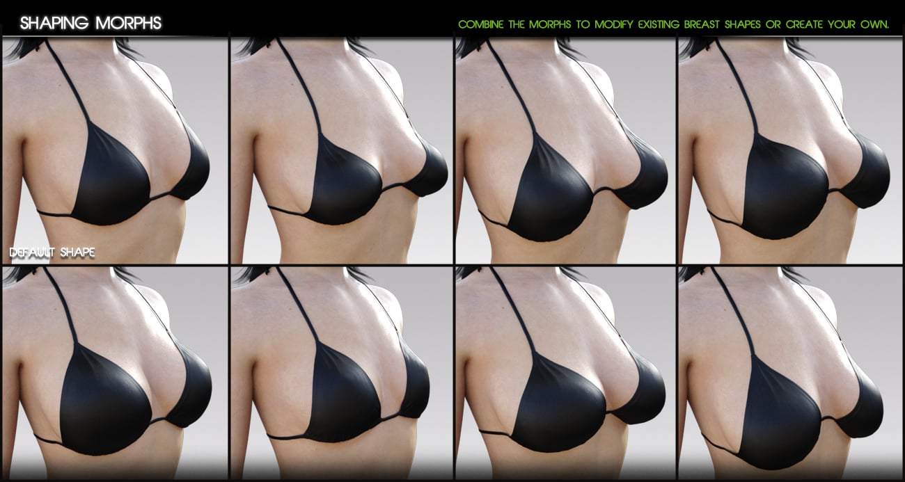 Breast Control For Genesis 3 Female S Daz 3d