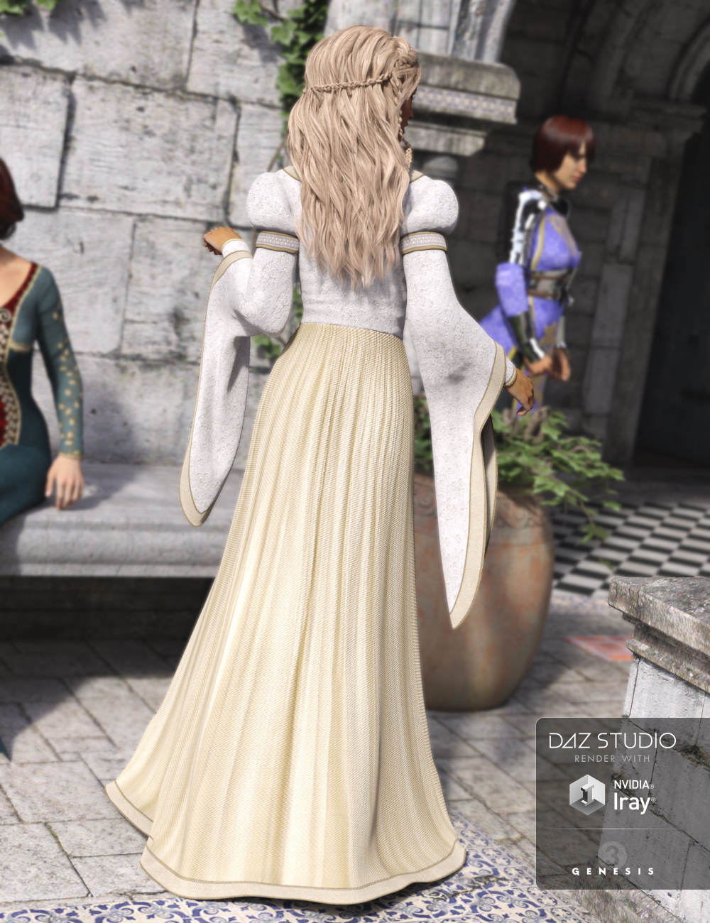 Medieval Princess Dress for Genesis 3 Female(s) Medieval Princess Dress for Genesis 3 Female(s) by: Mada, 3D Models by Daz 3D