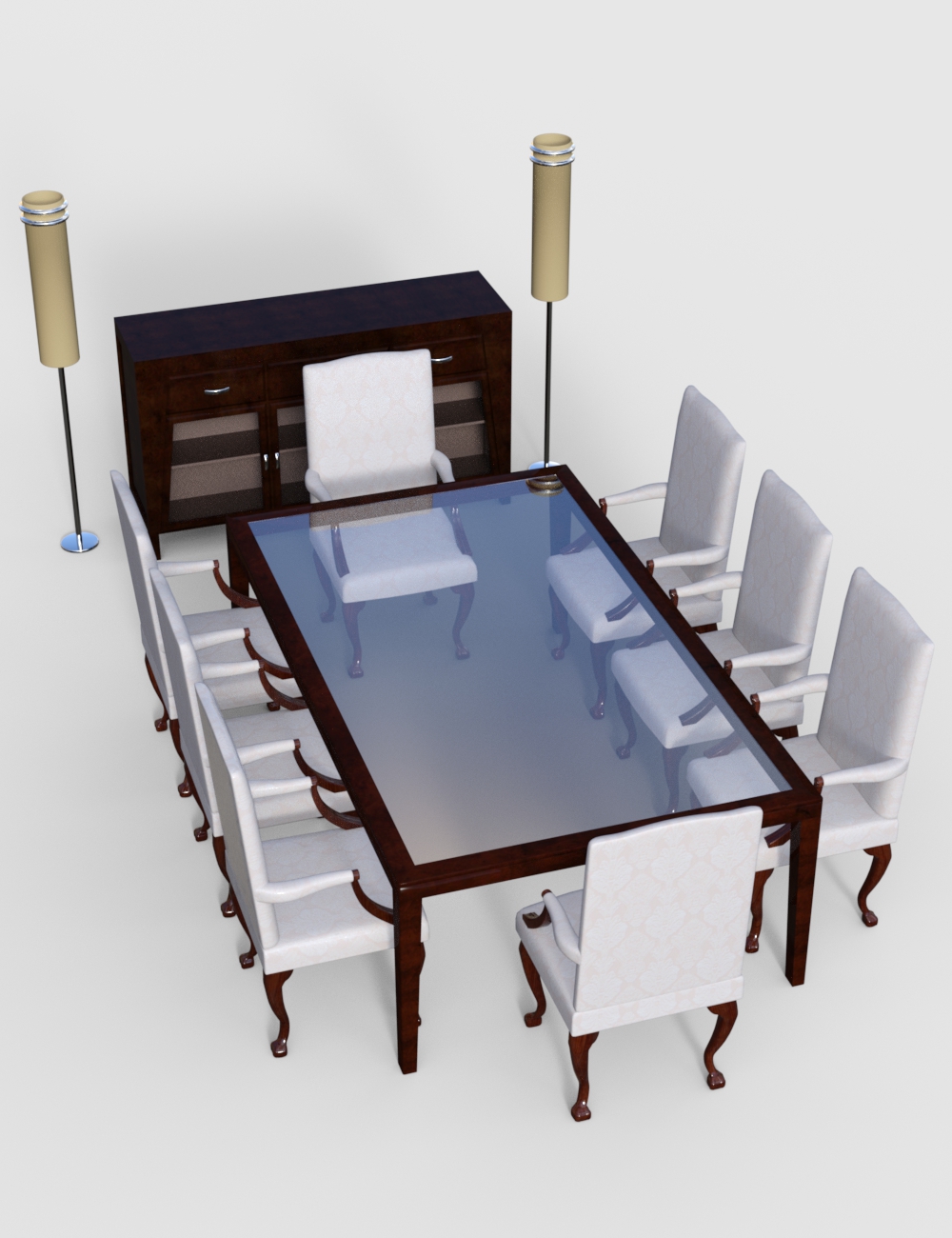 Furniture Set 5: Classy Dining Furnitures by: PerspectX, 3D Models by Daz 3D