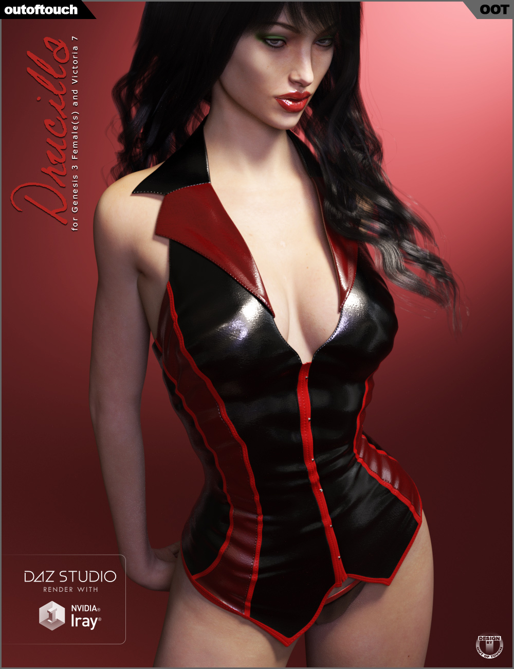 Drucilla Corset for Genesis 3 Female(s) by: outoftouch, 3D Models by Daz 3D