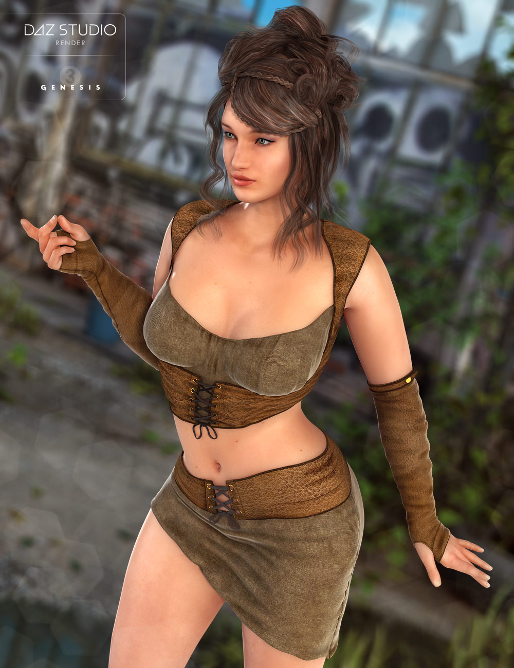 Badlands Maiden for Genesis 3 Female(s) by: 4blueyes, 3D Models by Daz 3D