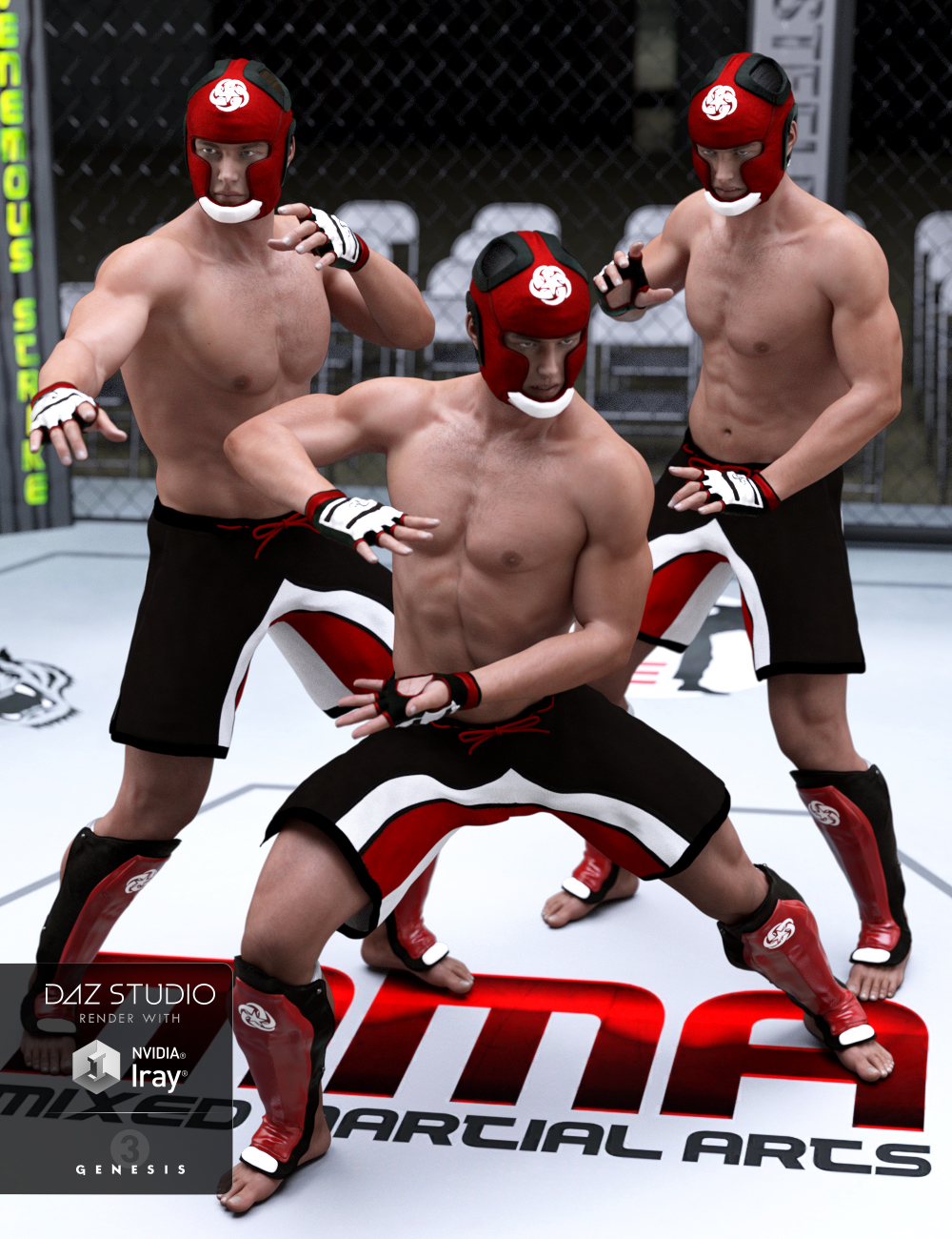 The Art of Fight - Genesis 3 Male Poses by: Val3dart, 3D Models by Daz 3D