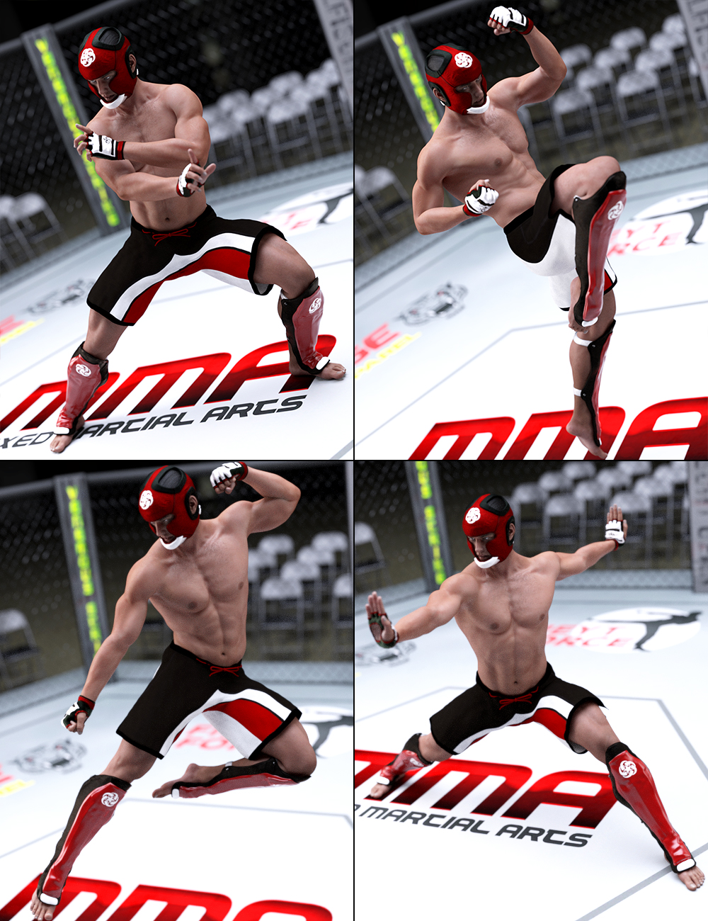 The Art of Fight - Genesis 3 Male Poses by: Val3dart, 3D Models by Daz 3D