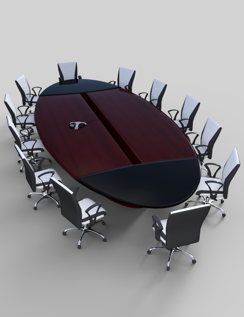 Furniture Set 6: Conference Table and Chairs by: PerspectX, 3D Models by Daz 3D