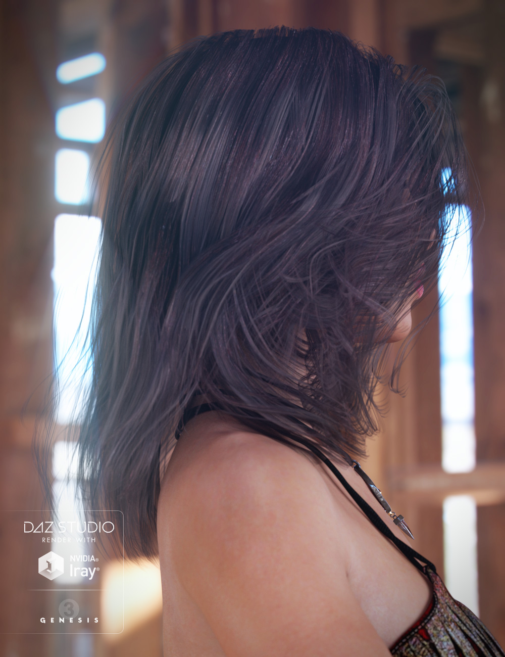 Wildling Hair for Genesis 3 Female(s) by: goldtassel, 3D Models by Daz 3D