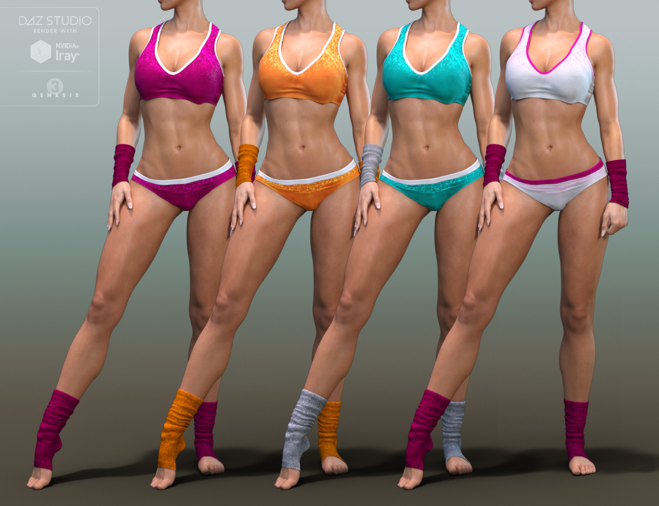 DM's FIT 'n SEXY Outfit Textures by: marfornoDanie, 3D Models by Daz 3D