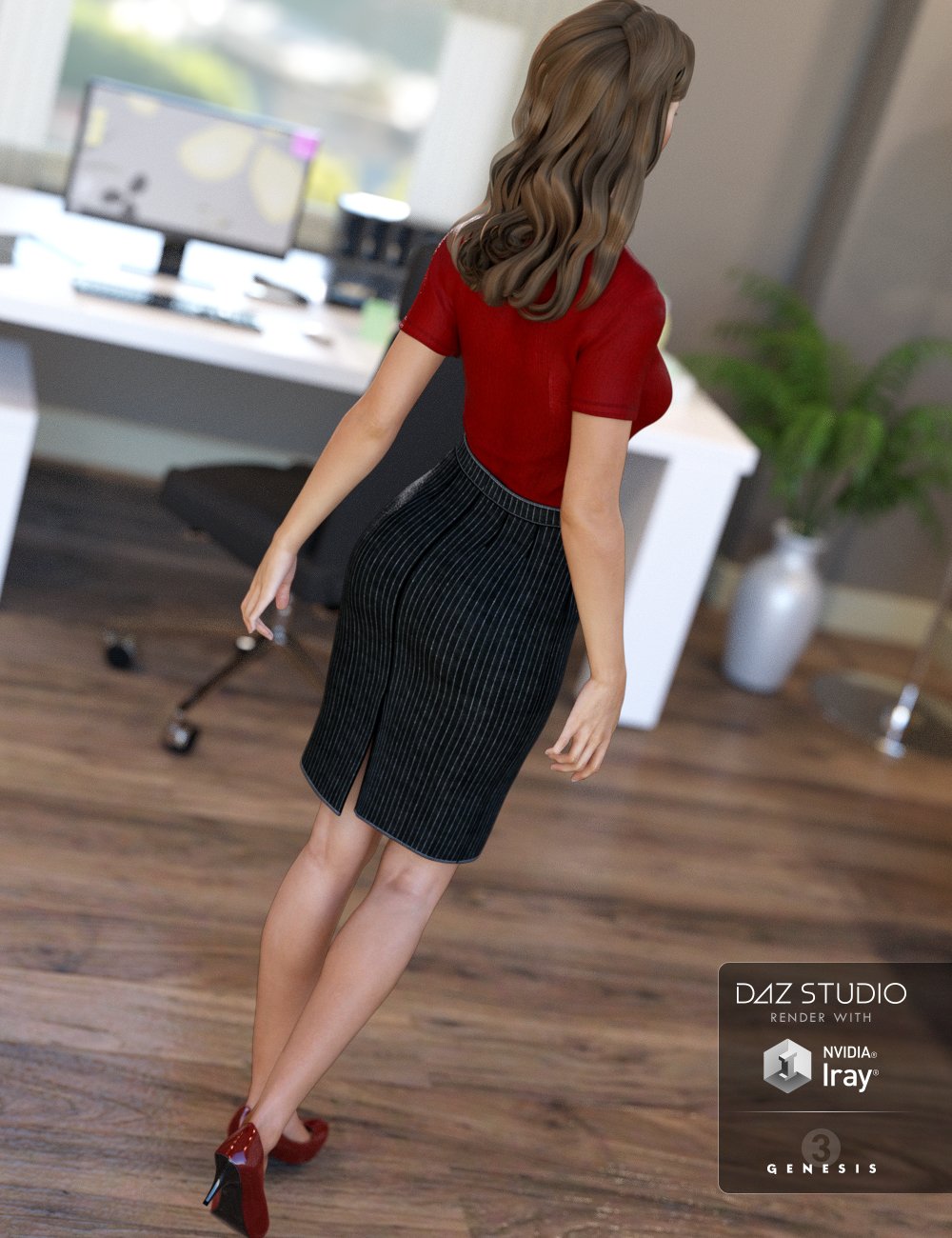 Office Wear for Genesis 3 Female(s) by: IH KangSarsa, 3D Models by Daz 3D