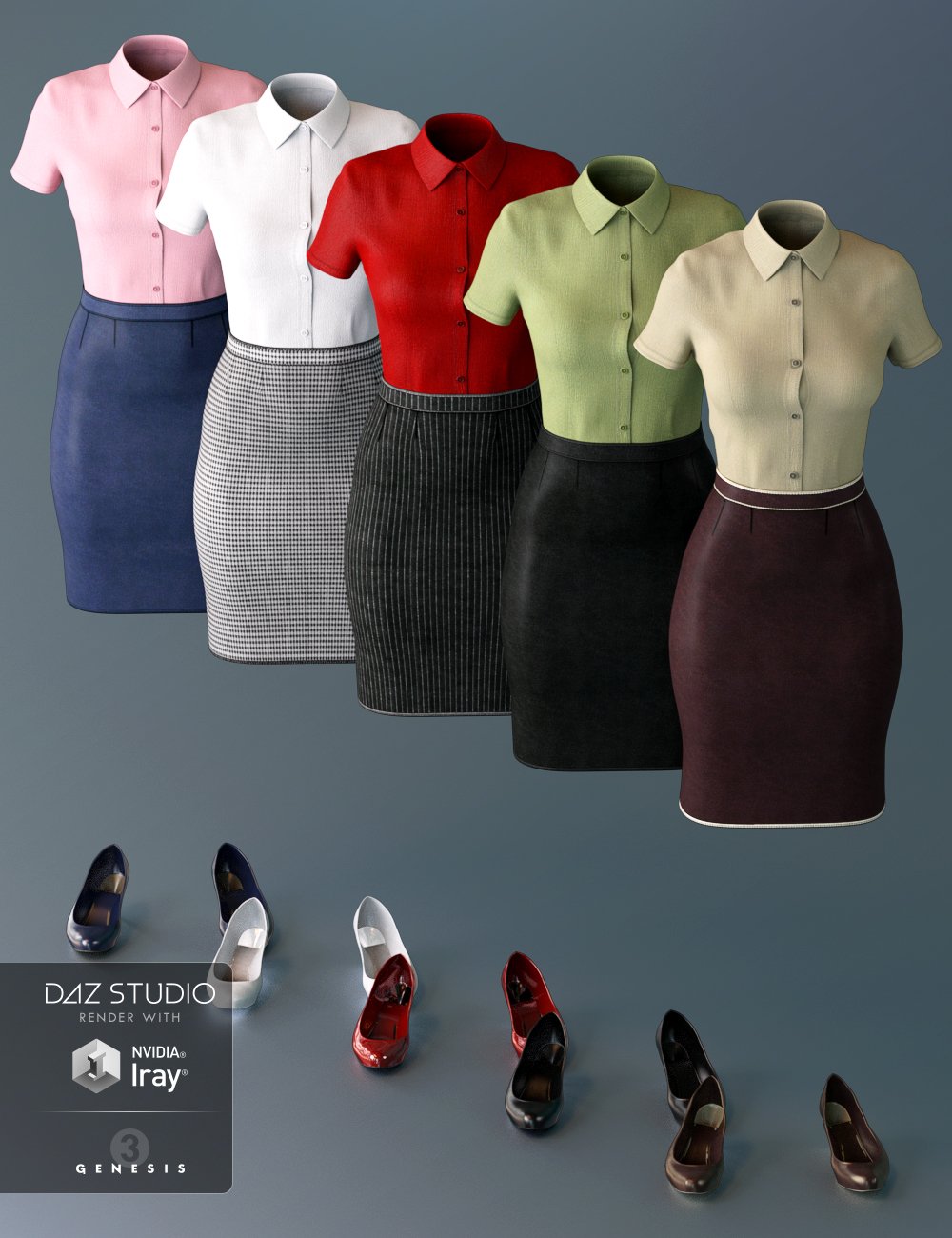 Office Wear for Genesis 3 Female(s) Office Wear for Genesis 3 Female(s) by: IH KangSarsa, 3D Models by Daz 3D