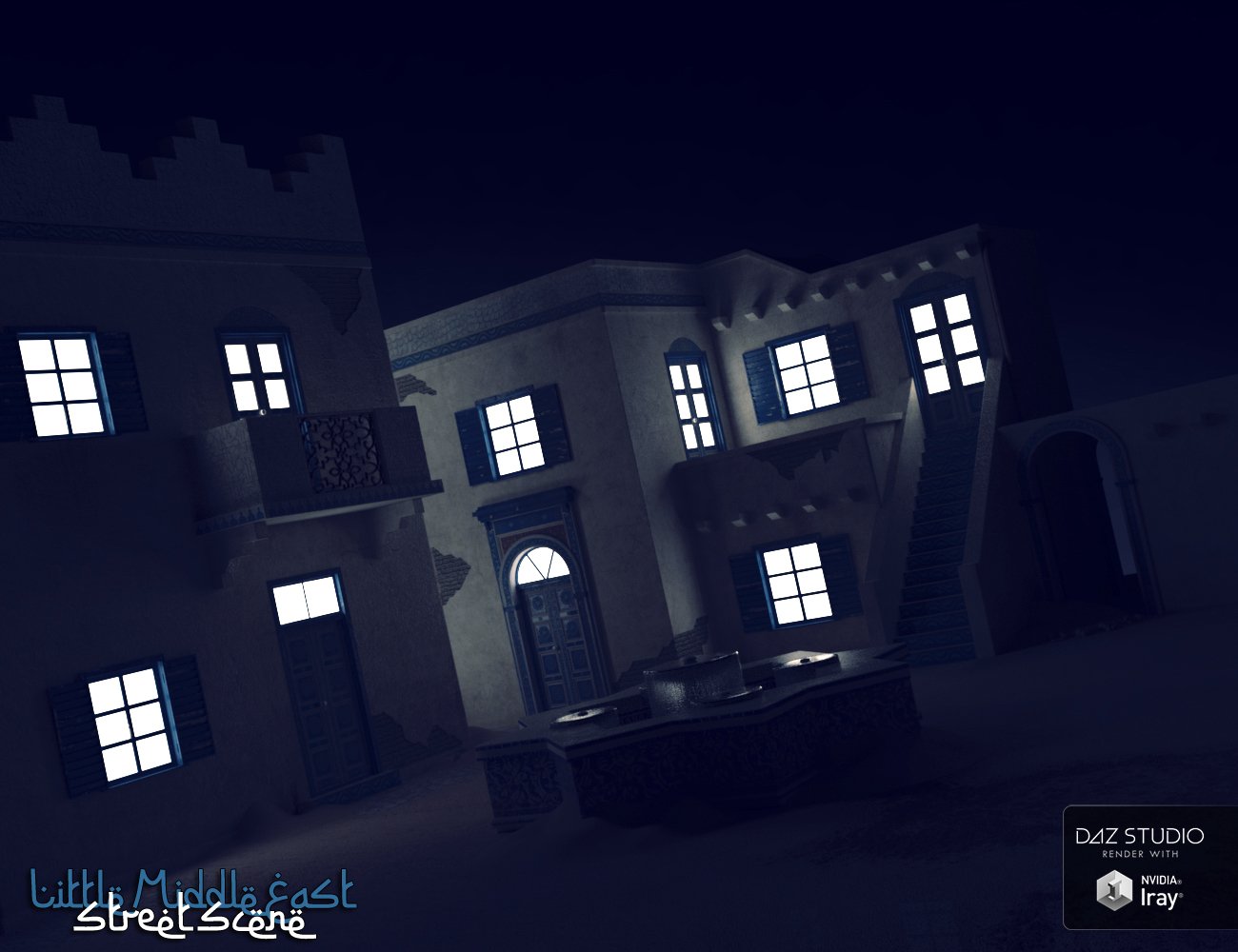 Little Middle East Street Diorama Little Middle East Street Diorama by: David BrinnenForbiddenWhispers, 3D Models by Daz 3D