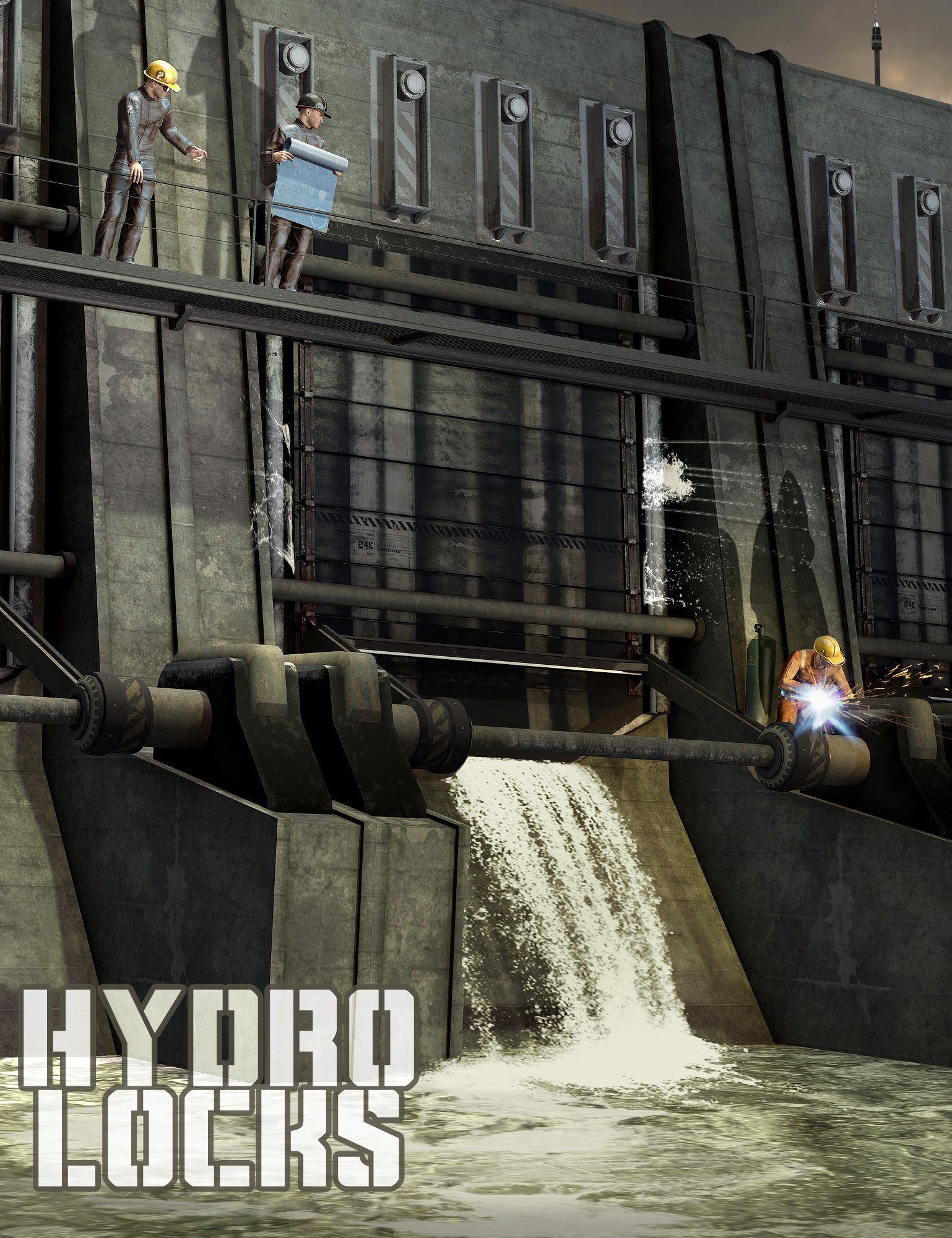 Hydro Locks by: The AntFarm, 3D Models by Daz 3D
