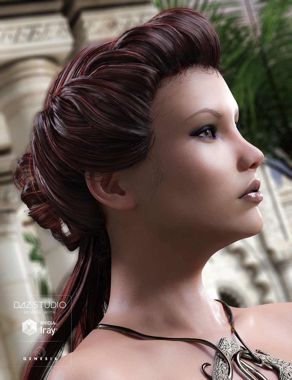 Augusta Hair for Genesis 3 Female(s) by: goldtassel, 3D Models by Daz 3D