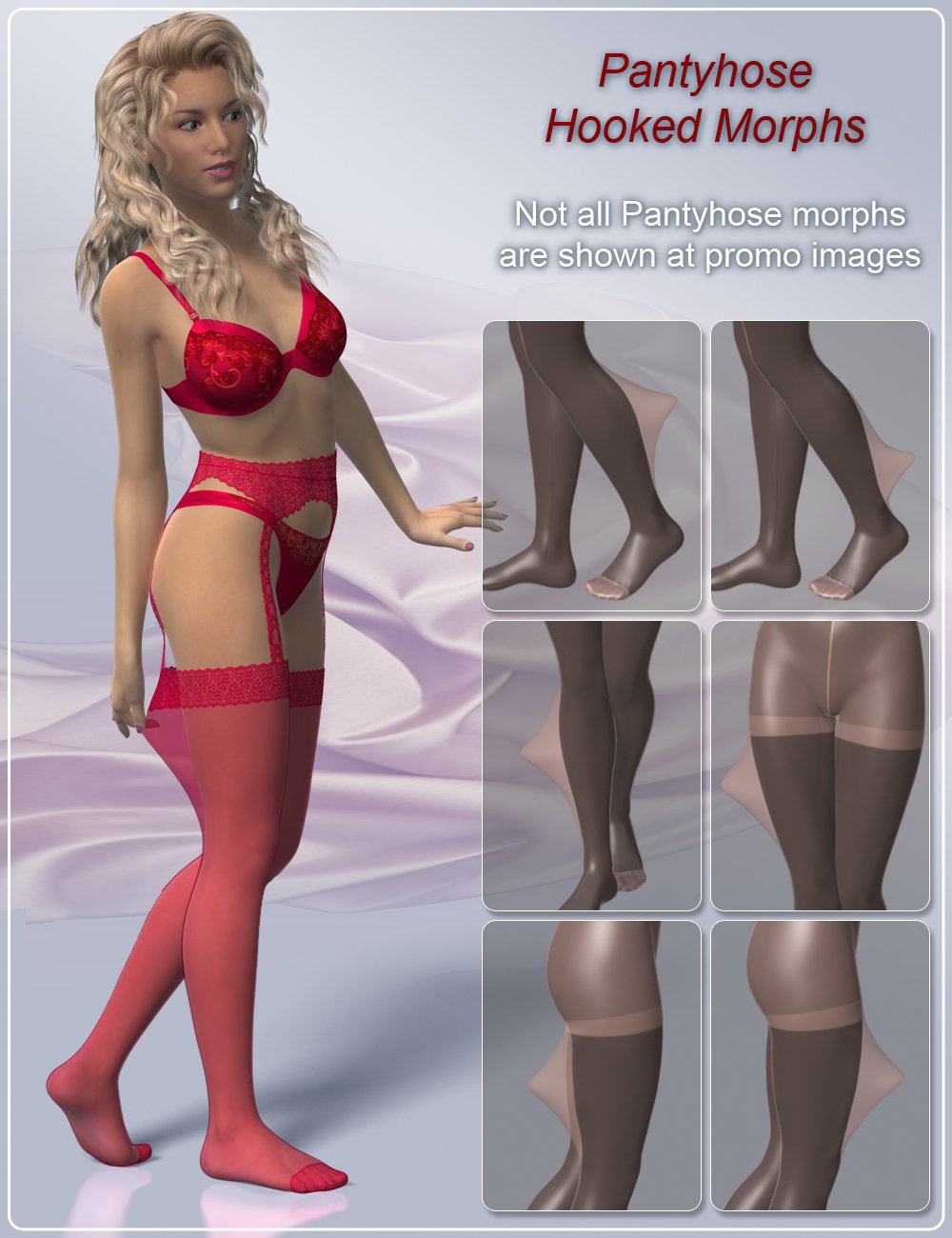 Morphing Pantyhose for Genesis 3 and 8 Female(s) by: CJ-Studio, 3D Models by Daz 3D