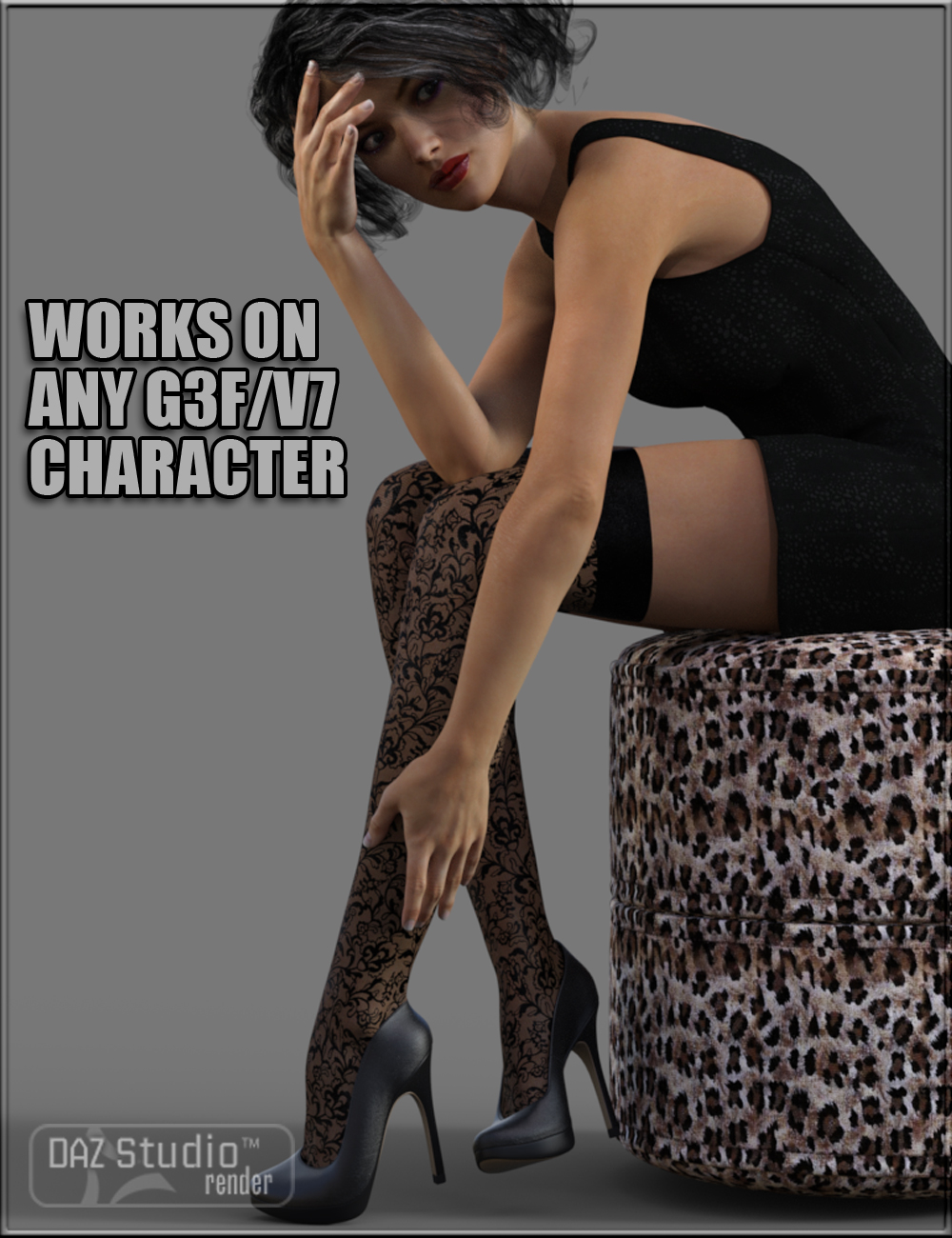 Sexy Skinz - Stockings for Genesis 3 Female by: vyktohria, 3D Models by Daz 3D