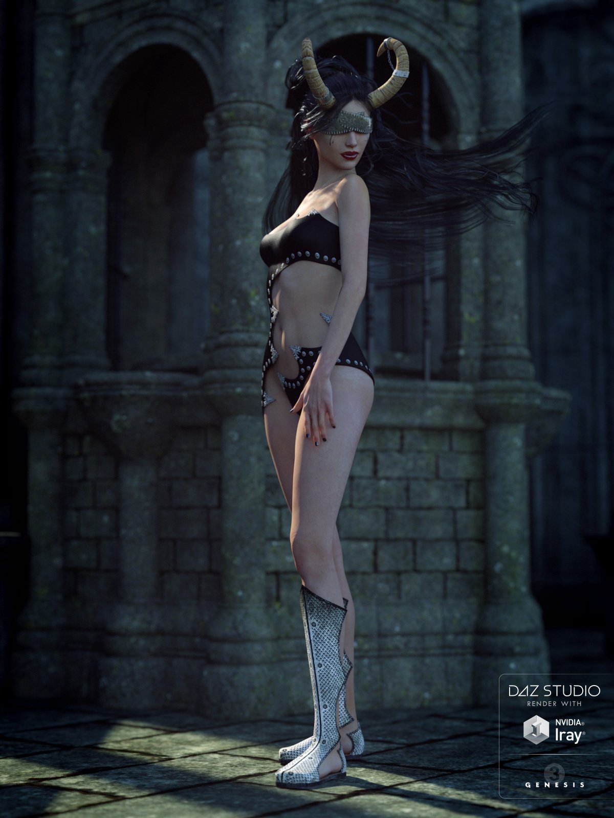 Dark Intent for Genesis 3 Female(s) by: LilflameShox-Design, 3D Models by Daz 3D