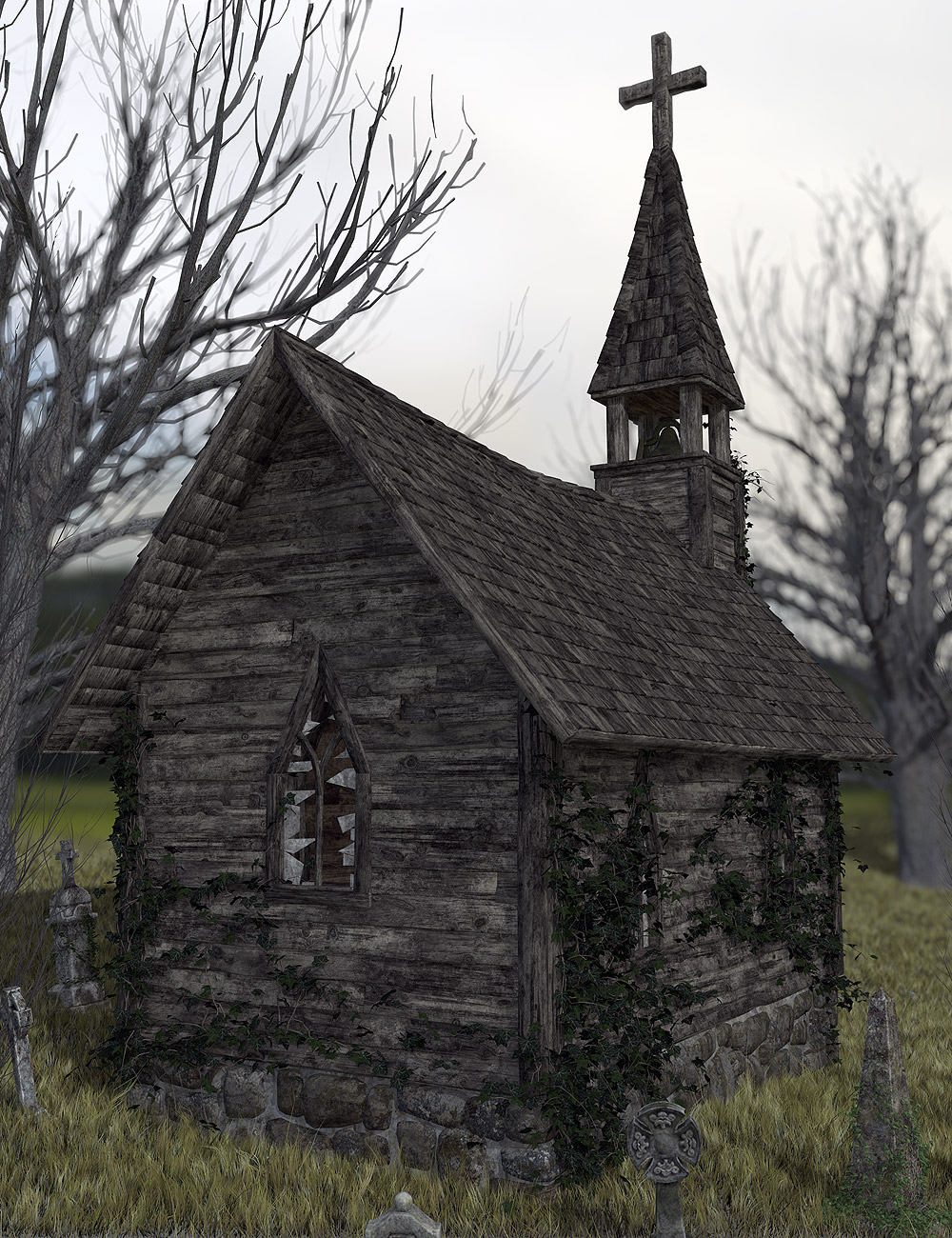 Forgotten Chapel by: Orestes Graphics, 3D Models by Daz 3D