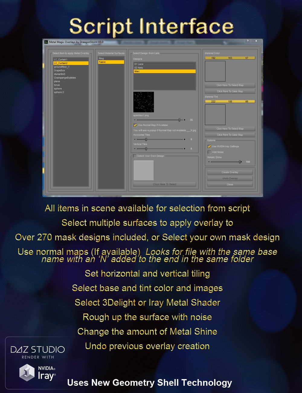 Metal Magic Overlays Metal Magic Overlays by: DraagonStorm, 3D Models by Daz 3D
