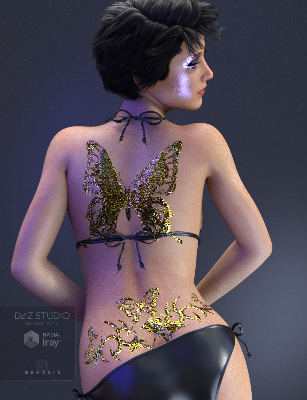 Metal Magic Overlays Addon - Body Art for Genesis 3 Female(s) by: DraagonStorm, 3D Models by Daz 3D