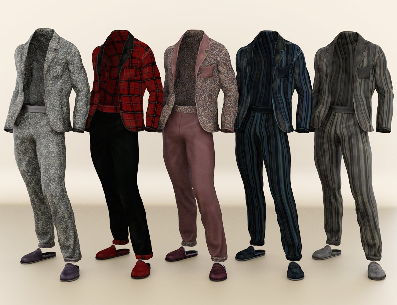 Basic Pajamas for Genesis 3 Male(s) by: ArienBarbara Brundon, 3D Models by Daz 3D