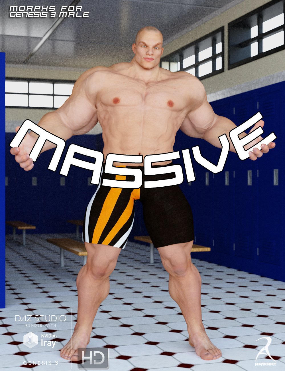 MASSIVE Morphs for Genesis 3 Male(s) by: RawArt, 3D Models by Daz 3D