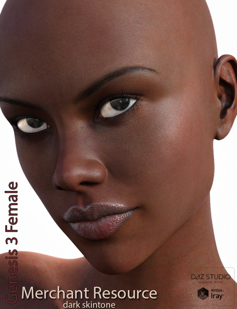 Genesis 3 Female Merchant Resource - Dark Skin by: Morris, 3D Models by Daz 3D