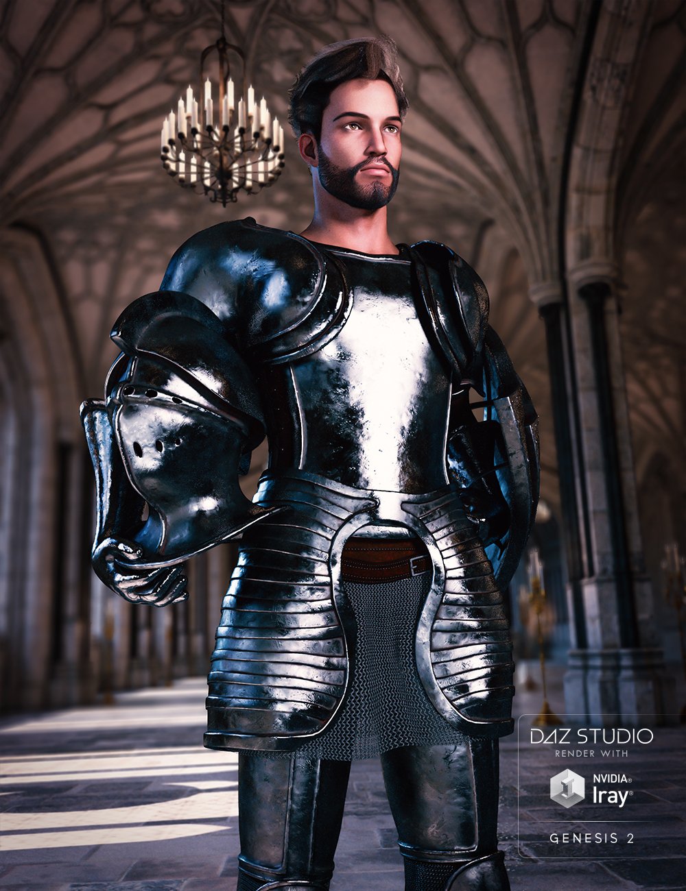 Old World Knight for Genesis 2 Male(s) by: , 3D Models by Daz 3D