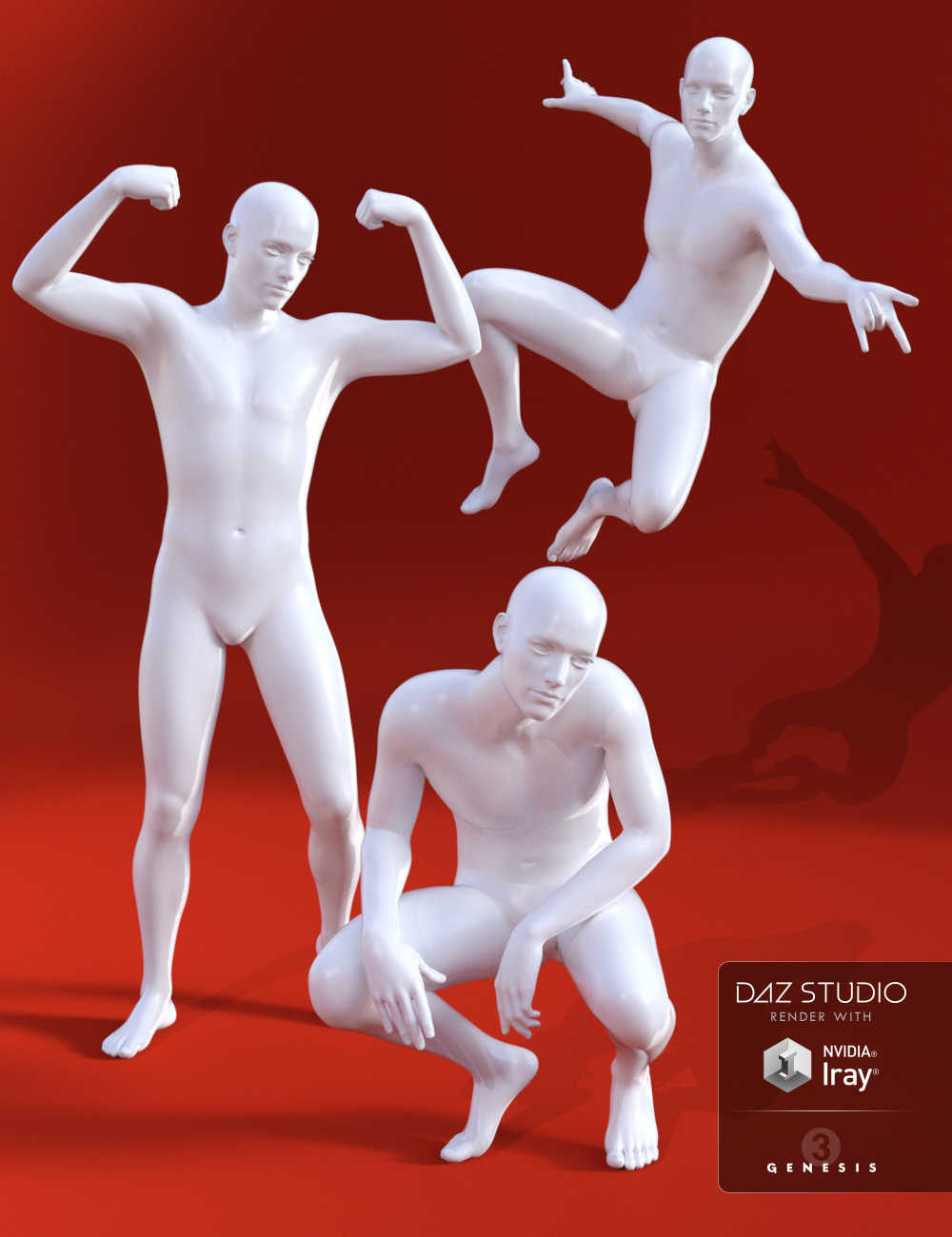 Everything Themes Poses for Genesis 3 Male by: Muscleman, 3D Models by Daz 3D
