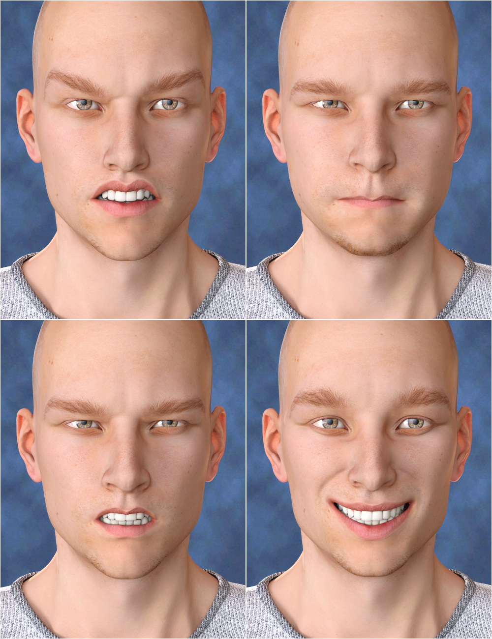 Expression Set for Michael 7 and Genesis 3 Male(s) | Daz 3D