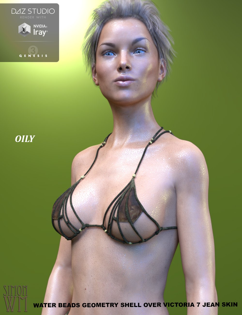 Genesis 3 Female(s) Wet Body Iray Genesis 3 Female(s) Wet Body Iray by: SimonWM, 3D Models by Daz 3D