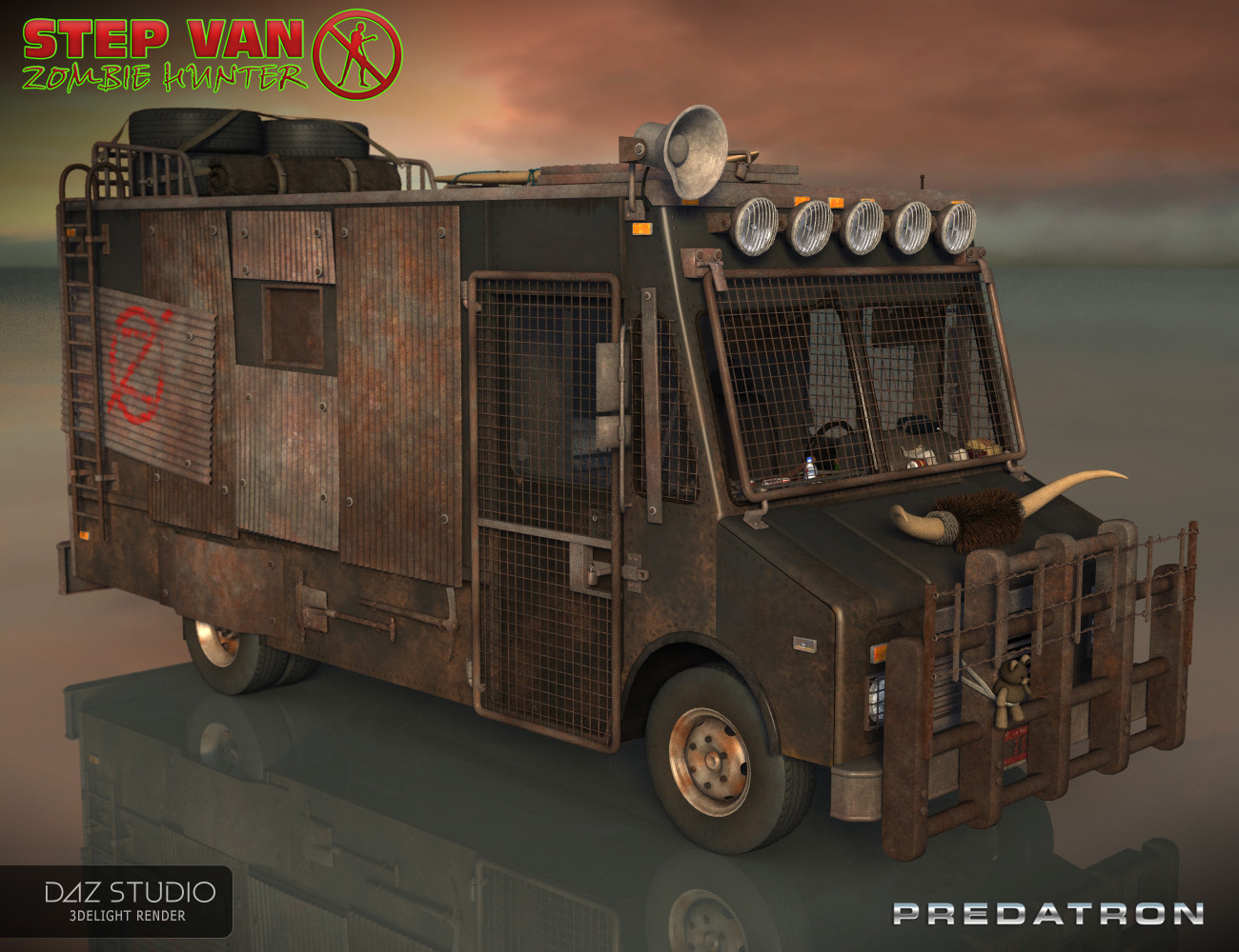 Step Van: Zombie Hunter by: Predatron, 3D Models by Daz 3D