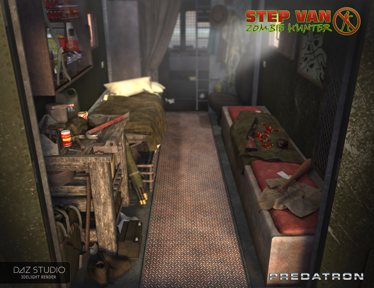 Step Van: Zombie Hunter by: Predatron, 3D Models by Daz 3D