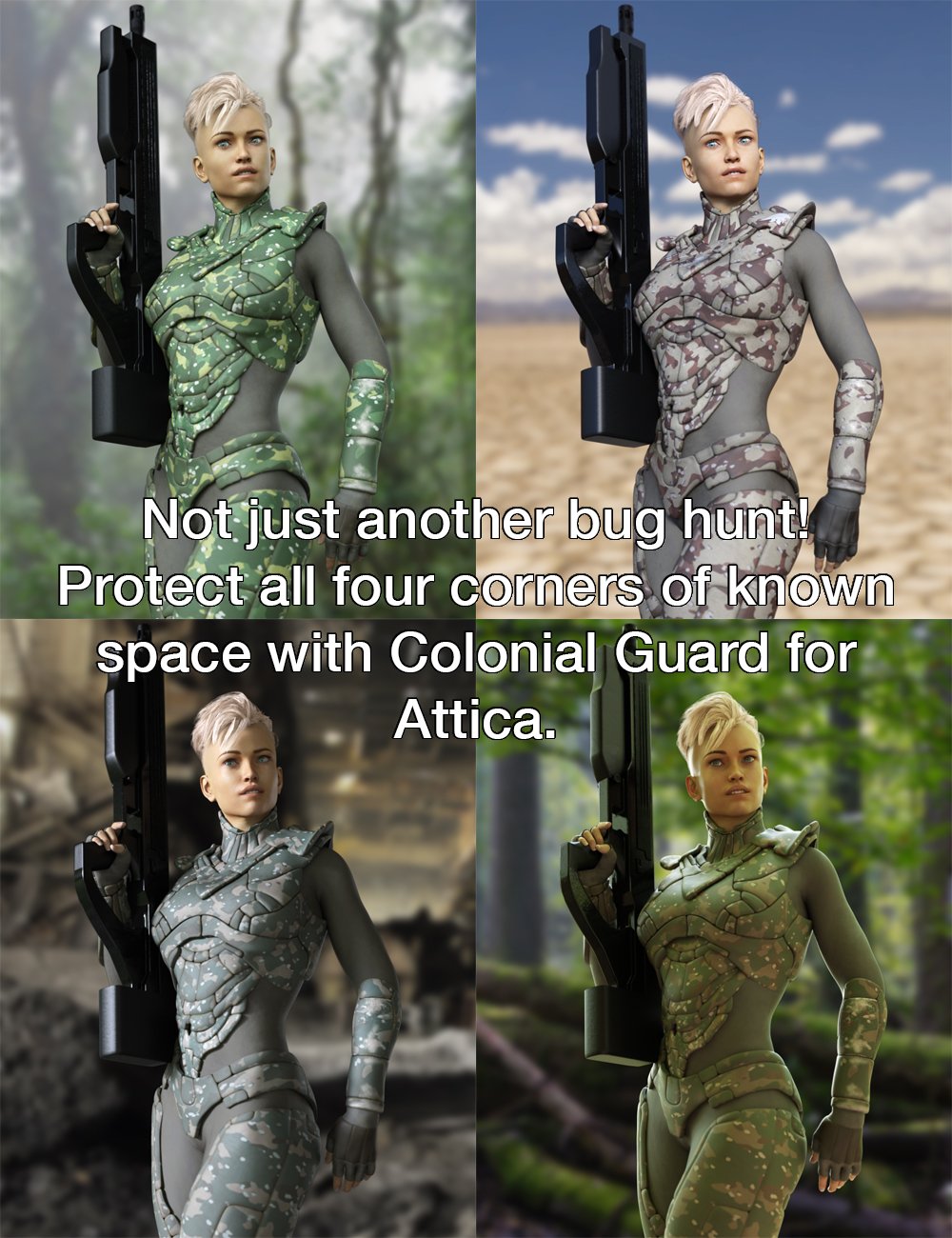 Colonial Guard for Attica by: Tengu23, 3D Models by Daz 3D