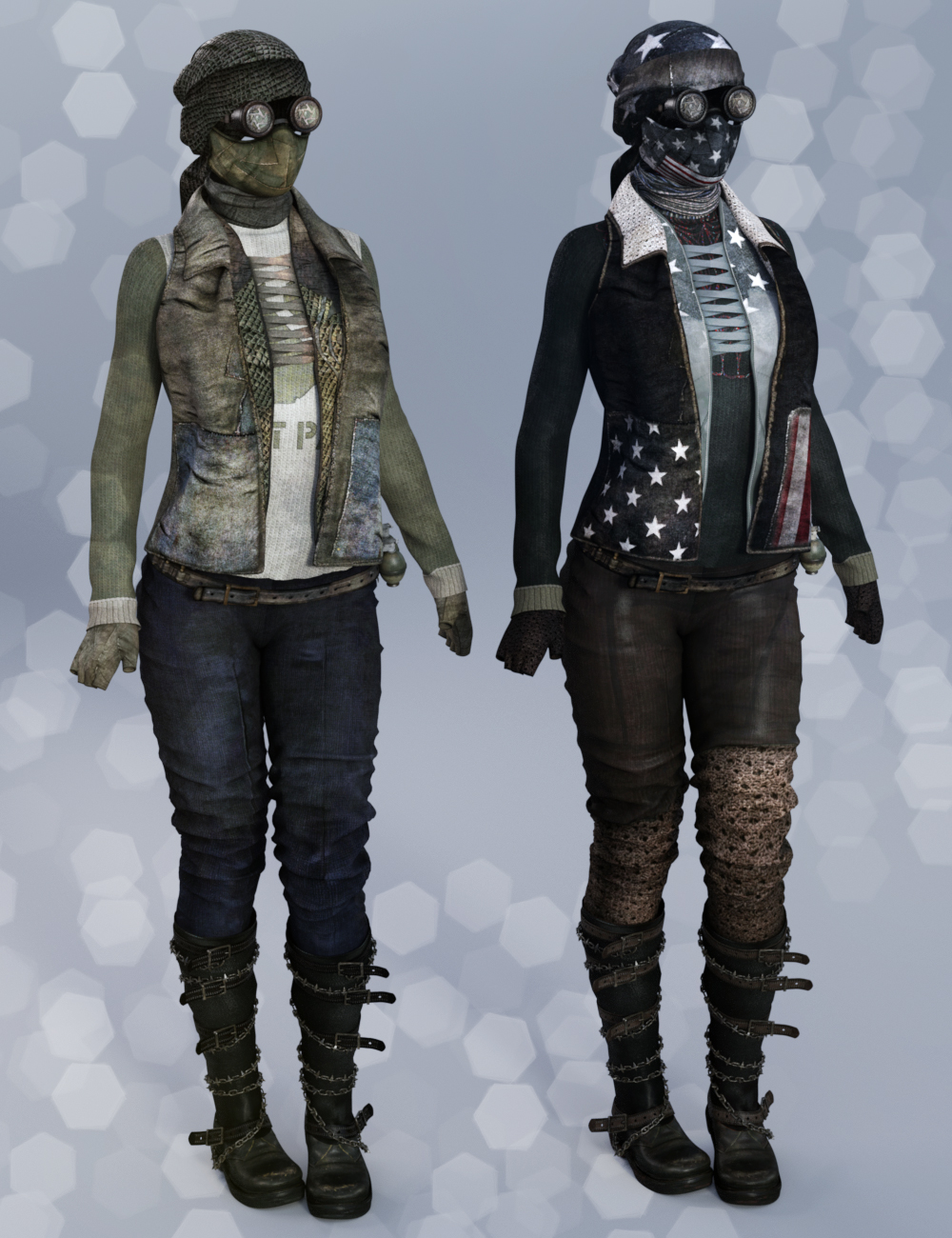 Rough Rider Outfit Textures | Daz 3D