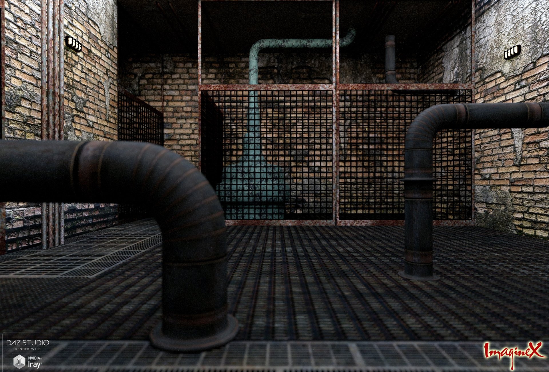 Forsaken Elevator - Basement by: ImagineX, 3D Models by Daz 3D