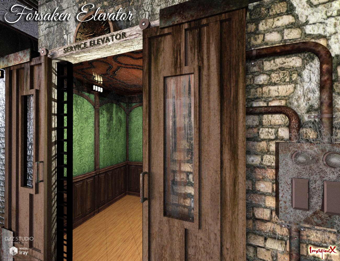 Forsaken Elevator - Basement Forsaken Elevator - Basement by: ImagineX, 3D Models by Daz 3D