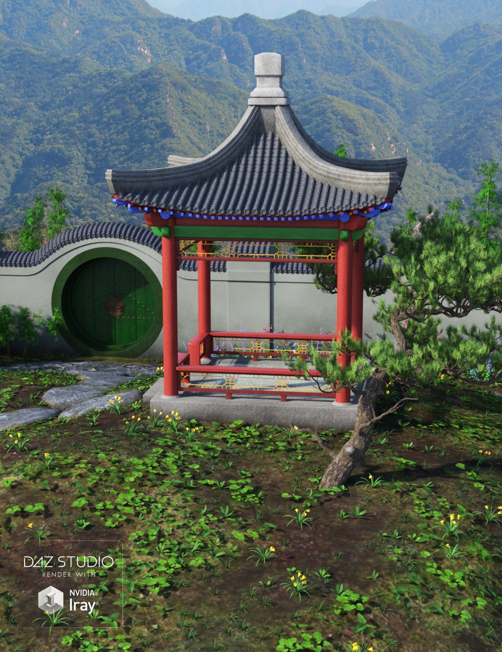 Chinese Gazebo | Daz 3D