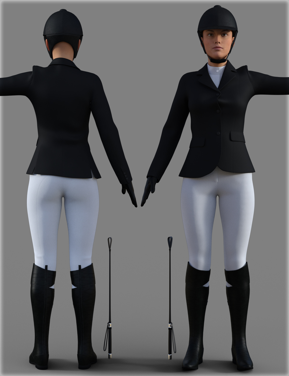 Equestrian Uniform for Genesis 3 Female(s) by: IH Kang, 3D Models by Daz 3D